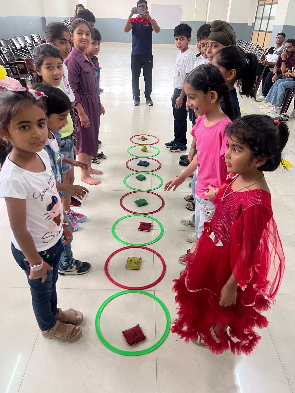 Balance beam practice